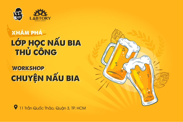 ABV Beer Shop kết hợp  Labtory Brewing Company mở Lớp học làm bia thủ công