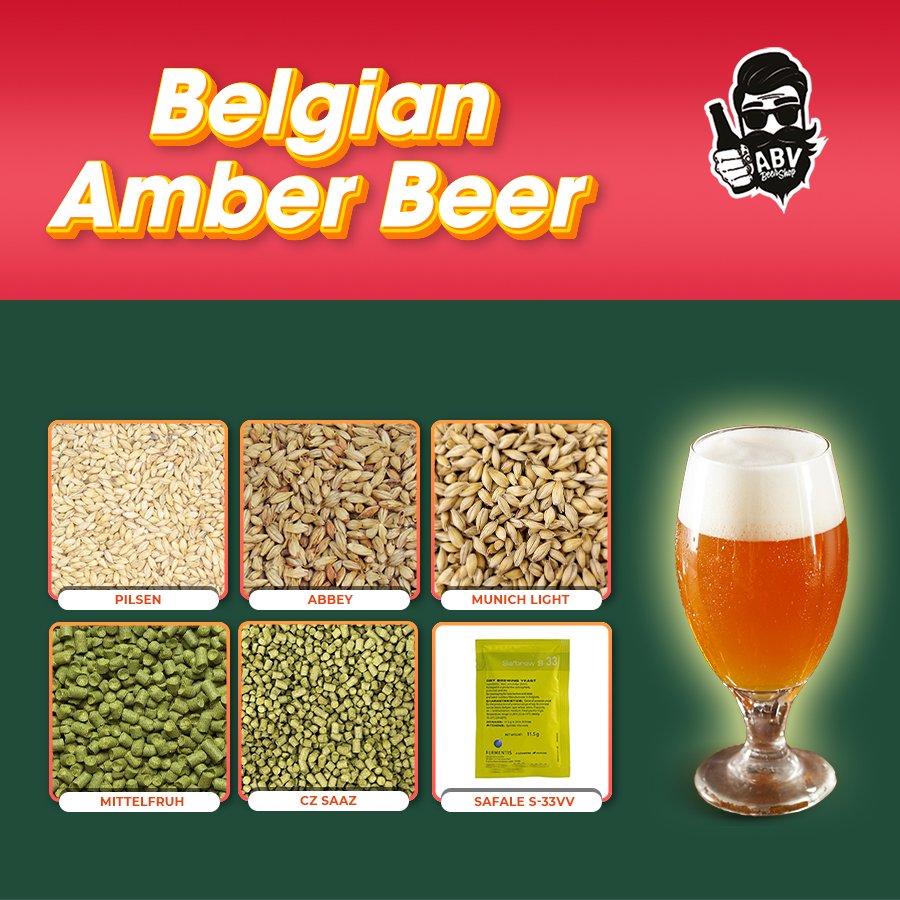 Beer Recipe Kit – Belgian Amber Beer