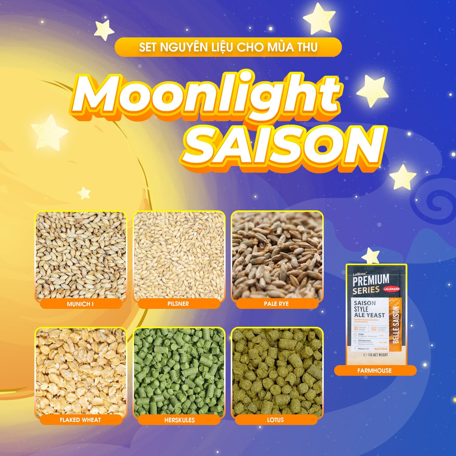 Set nguyên liệu – Moonlight Saison