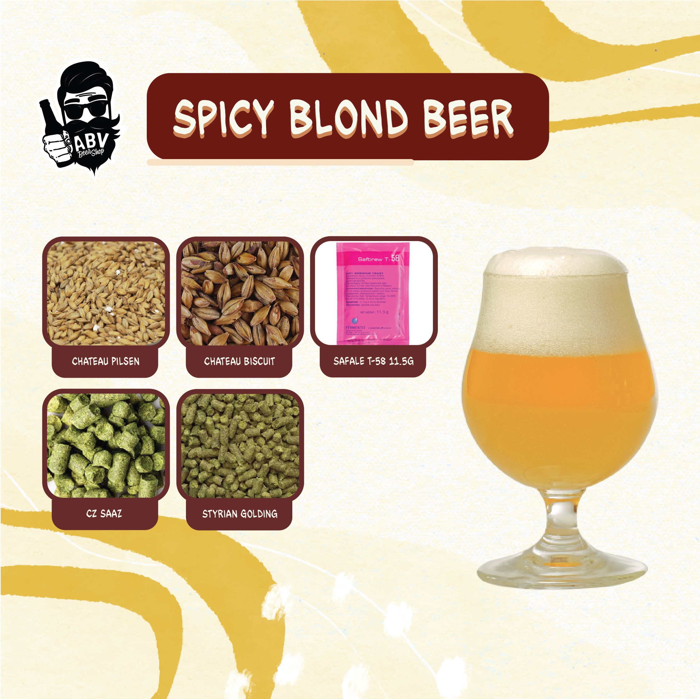 Beer Recipe Kit – Spicy Blond
