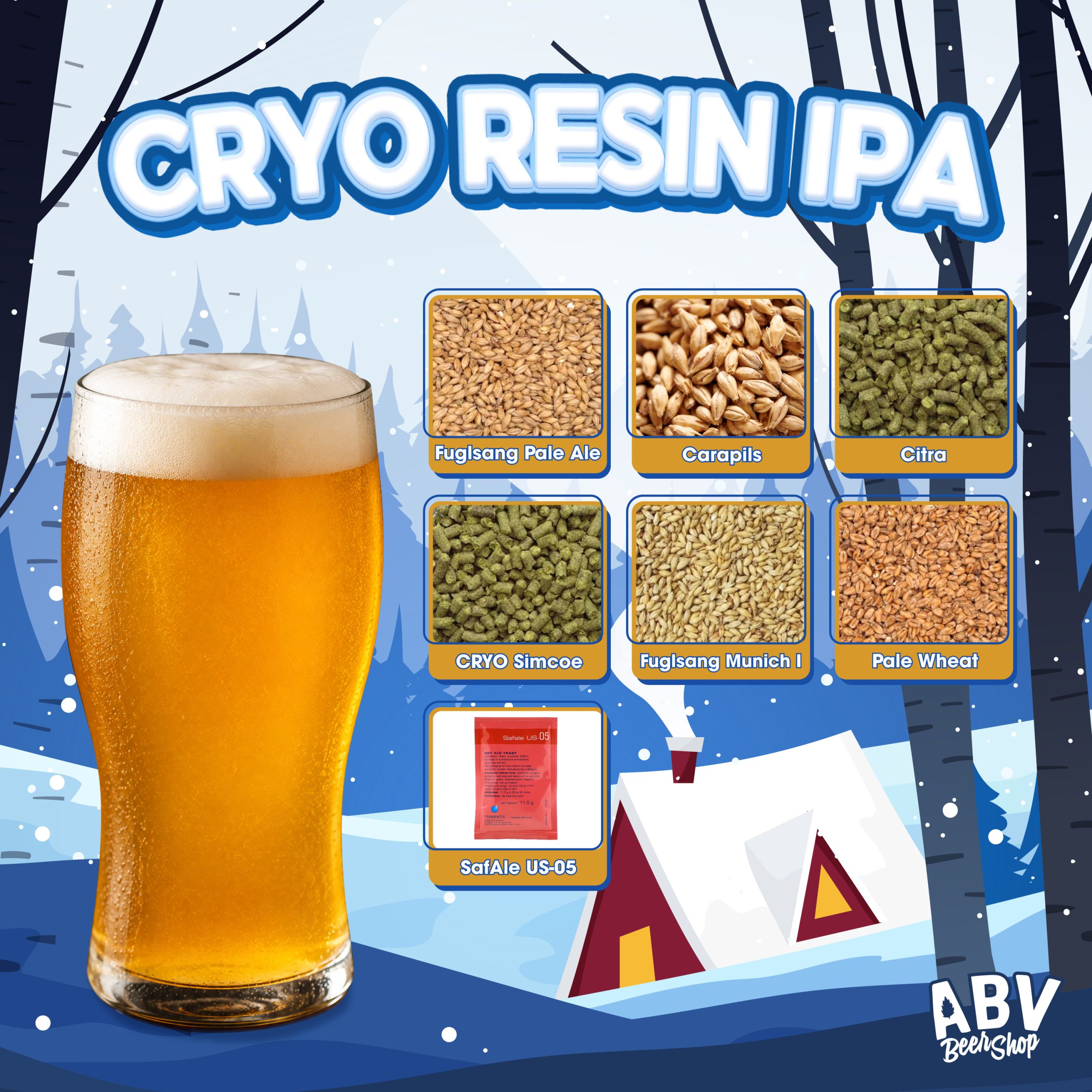 Set nguyên liệu – CRYO RESIN IPA